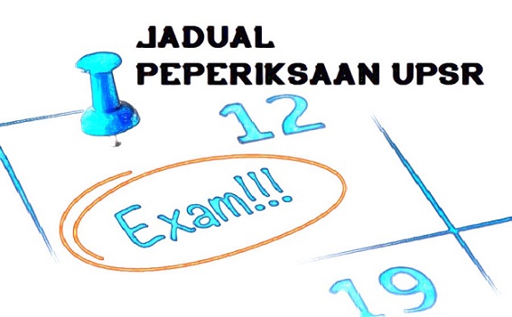 Jadual waktu Peperiksaan UPSR 2018 Tarikh Ujian Bertulis