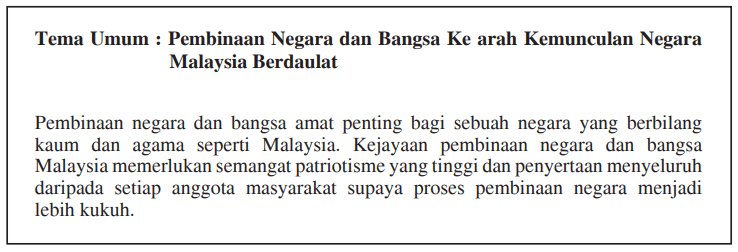 Tema Umum Sejarah Kertas 3 SPM 2019  Nota Sejarah